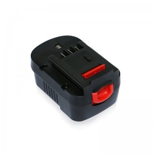 Ni-Mh 14.4V 3000mAh johdotonta työkaluakkujen vaihto mustien ja Decker A1714, A14