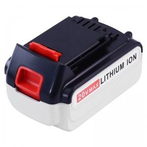 Korvaavat 20 V 3000mAh Li-ion-akut Black \u0026 Decker LB20, LBX20, LBX4020, LB2X4020 sähköporakoneille